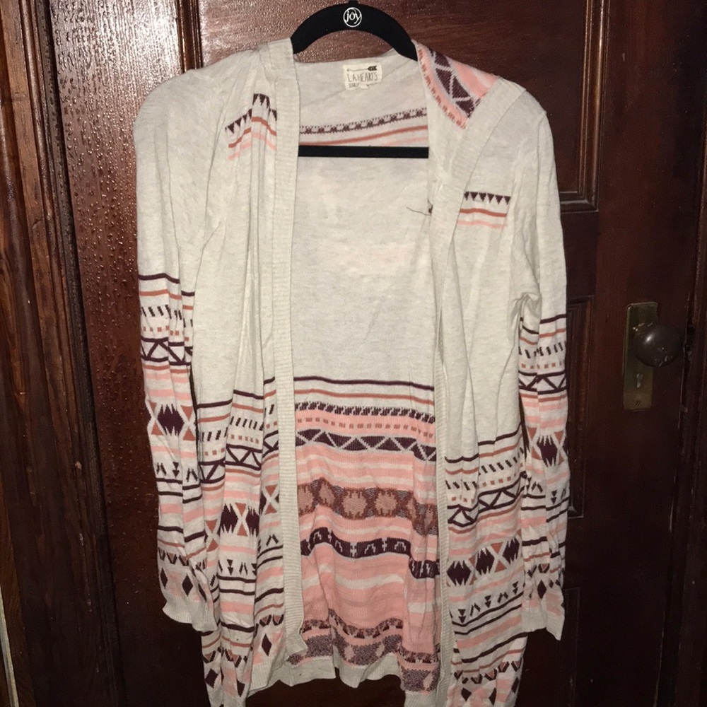 Tribal print hooded sweater